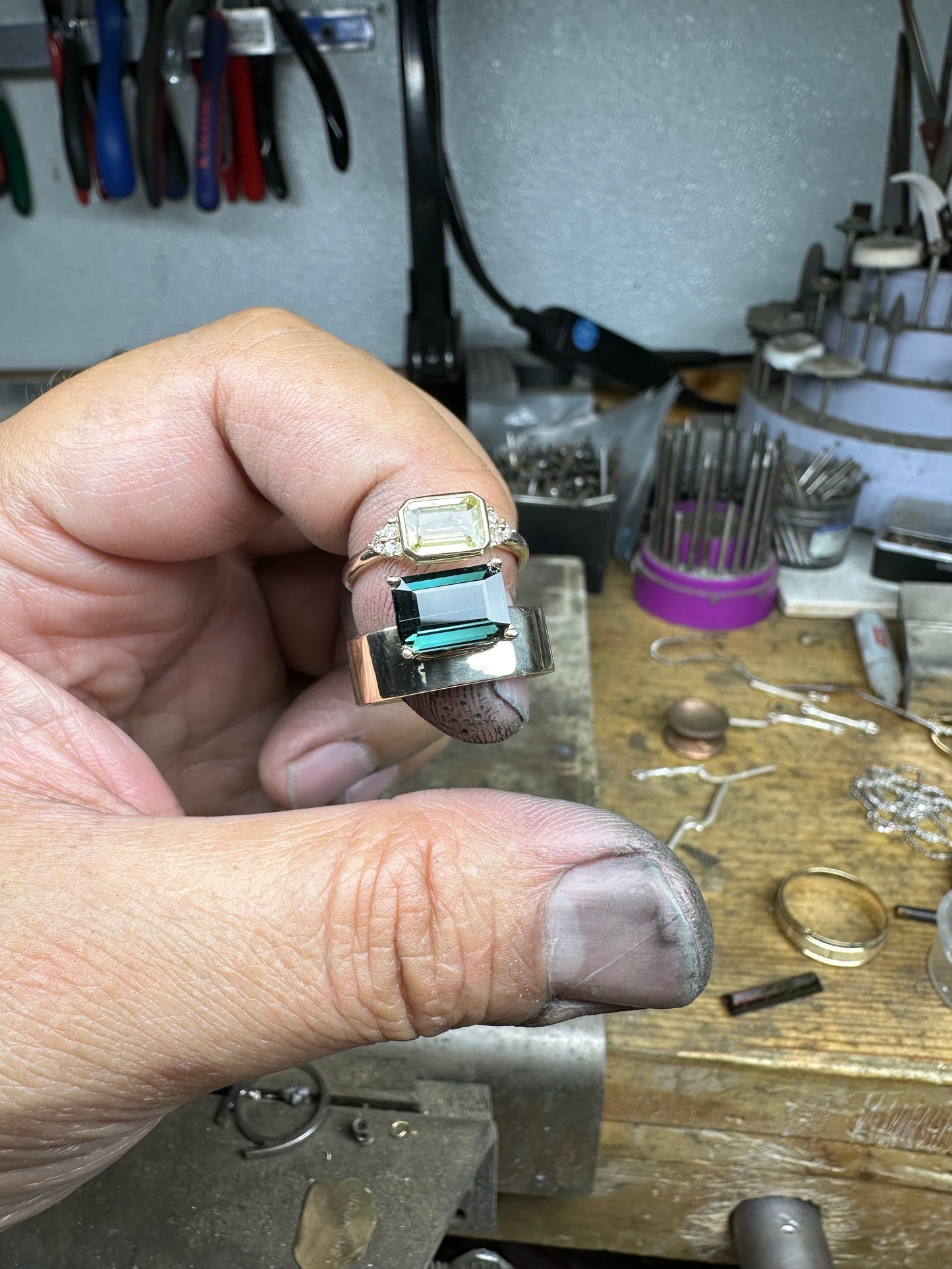 Ever Teal Natural Tourmaline Ring